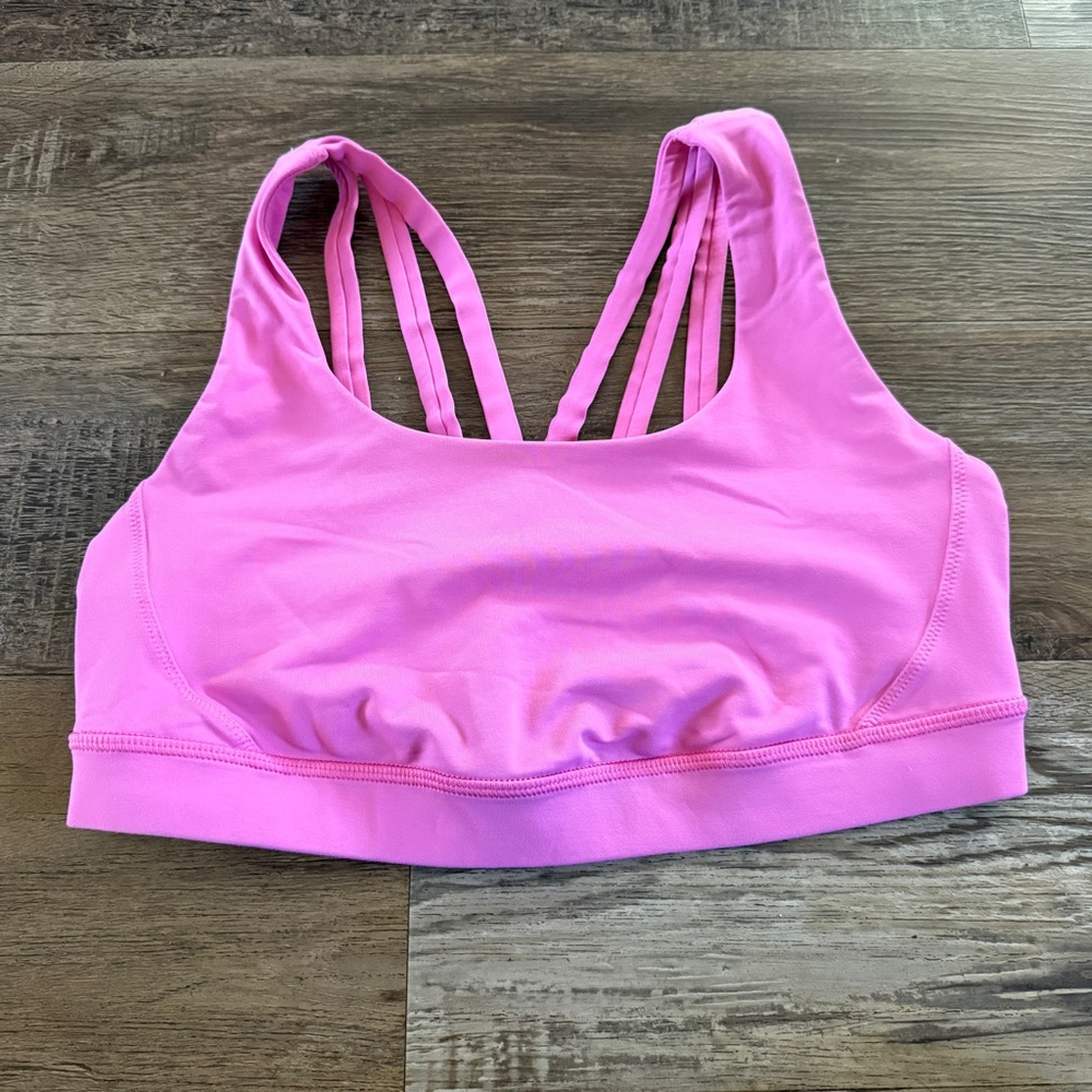 lululemon athletica Pink Strappy Sports Bra